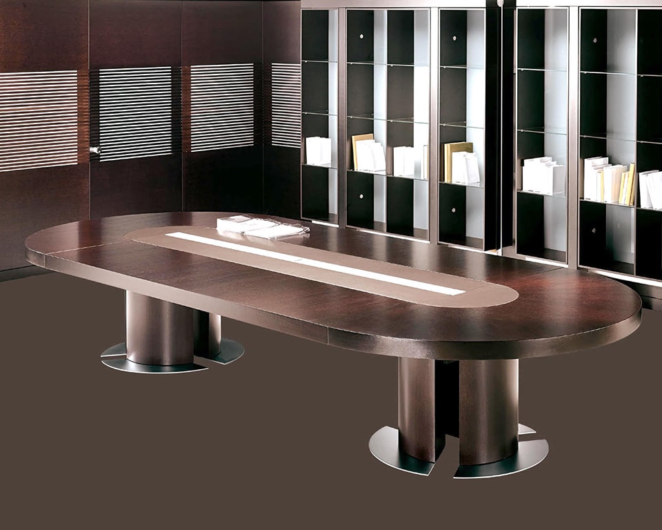 Tau Luxury Executive Boardroom tables with wire management