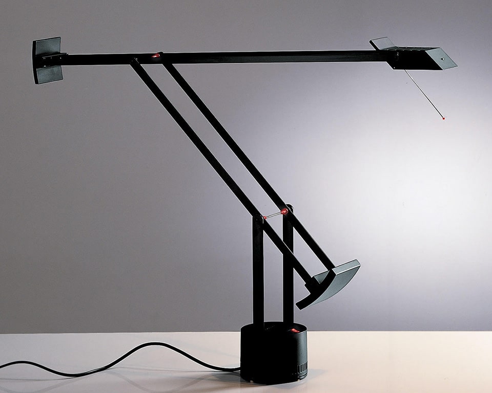 tizio LED fully adjustable desk lights in black
