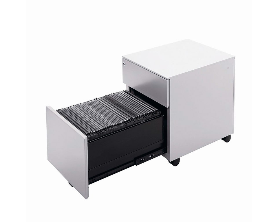 universal steel under desk mobile pedestals in 3 drawer or filing drawer versions in three colours