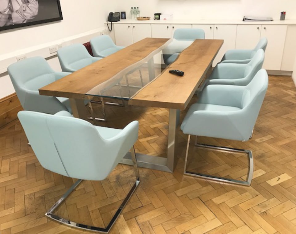 Darwin low back tub style cantilever boardroom chairs in leather or fabric- high end executive chairs