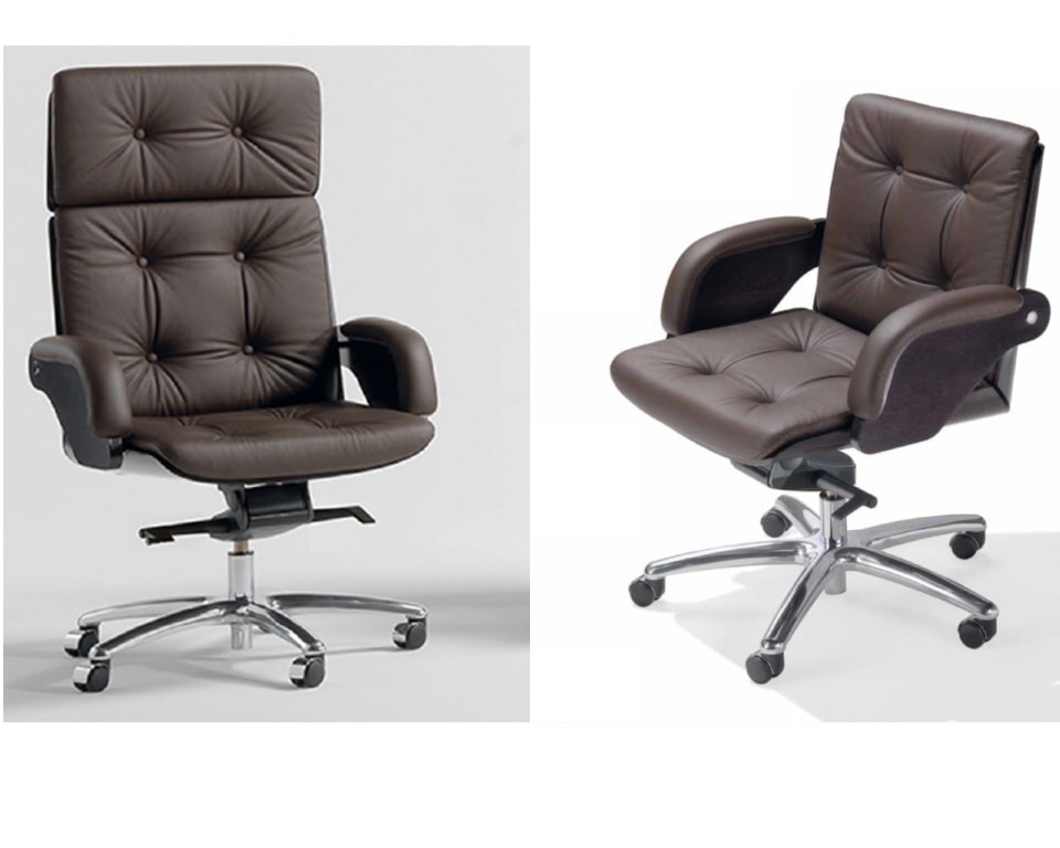 Luxury Executive Chairs Italian, High End Leather Desk Chairs With Wheels