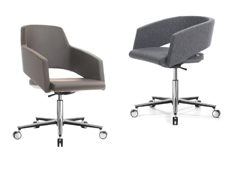 Major compact office chairs for boardrooms and executive desk chairs. Excellent home office chair in high back or low back models.