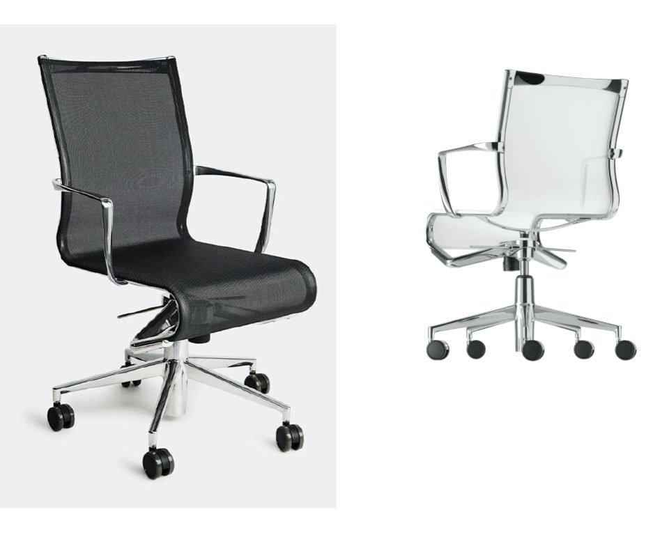 Rolling Frame 47 + tilt with mesh upholstery - high end executive office chairs with a 10 year warranty