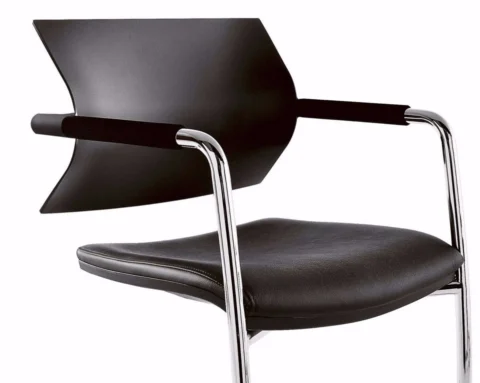 High quality office meeting room chair in black
