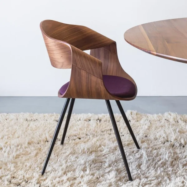 High quality dining room chairs in Canaletto walnut