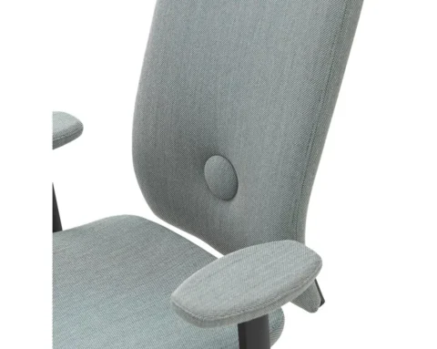 Luxury office task chair with upholstered arm pads