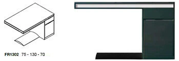 Stylish 700 mm deep home home office desk with cable management