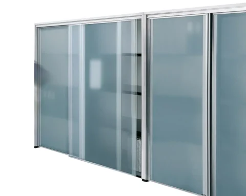 High quality glass sliding door sideboards and tall cupboards
