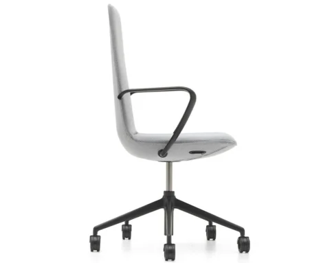 High quality executive desk chair with a black frame