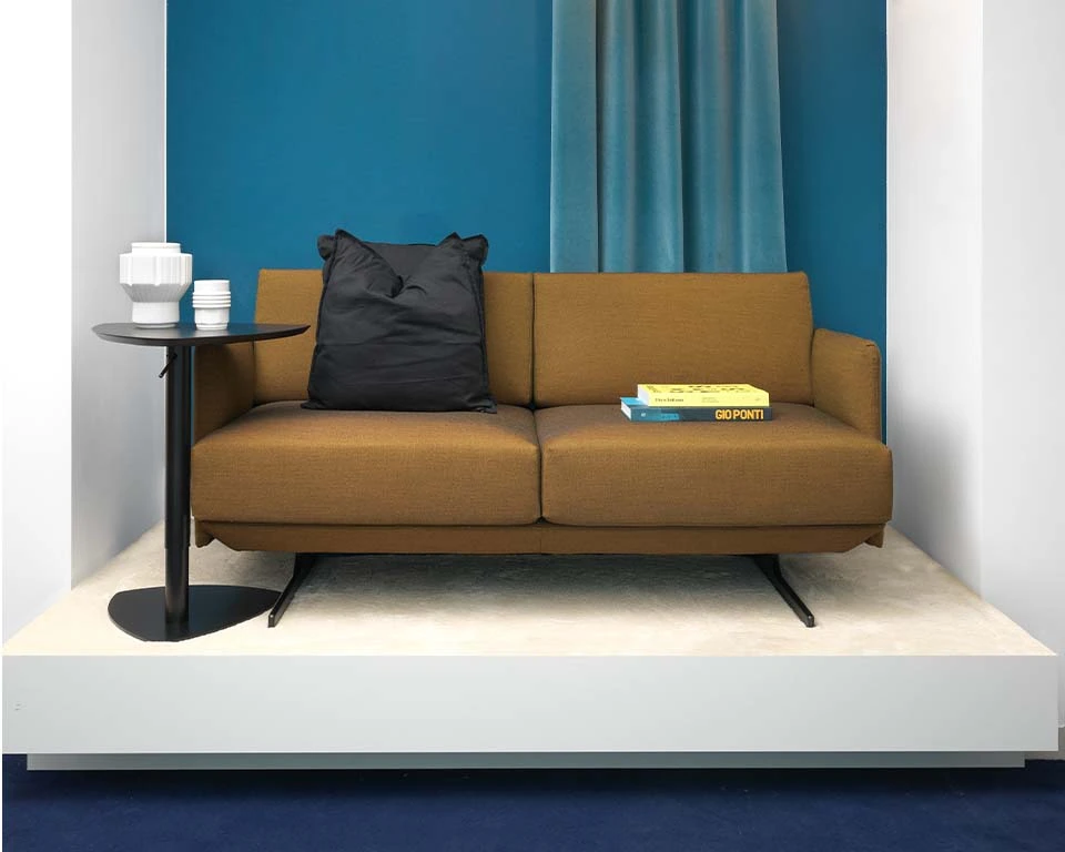 luxury two seat sofa upholstered in fabric