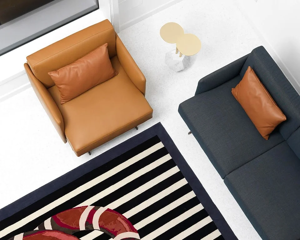 extra deep sofas and armchairs with scatter cushions