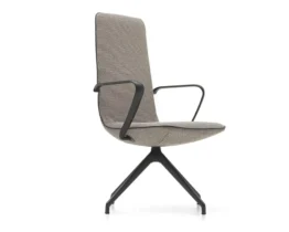stylish home office chair or meeting room chair in fabric