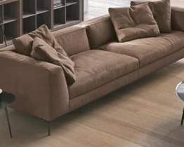 high quality large brown sofa for home or executive offices