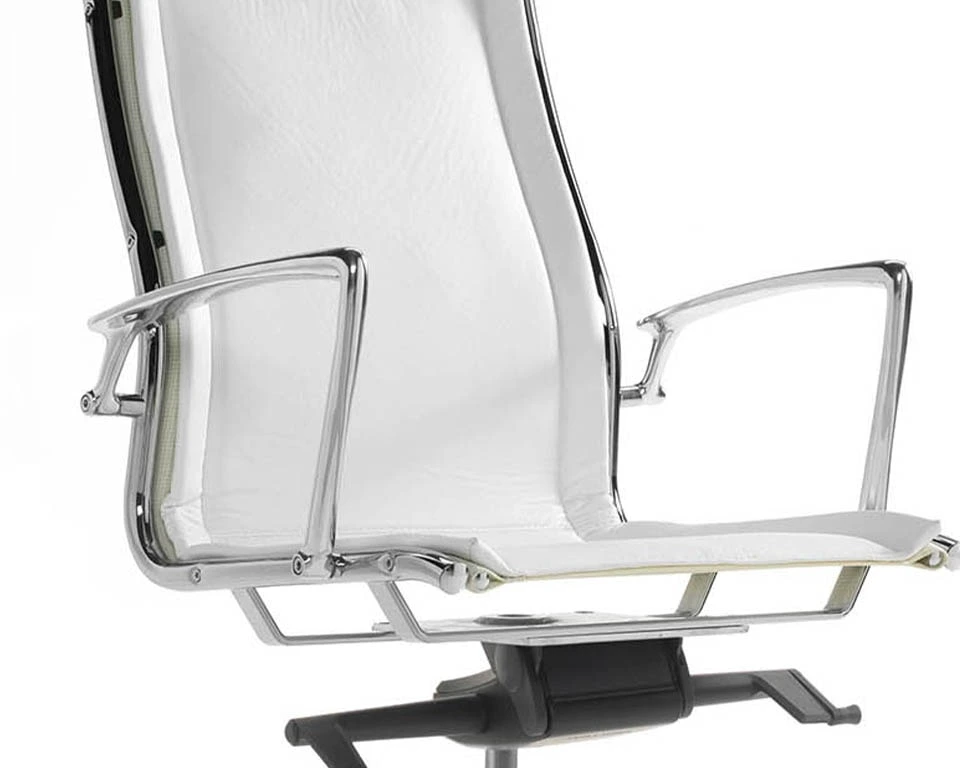 white leather executive chair for your home office
