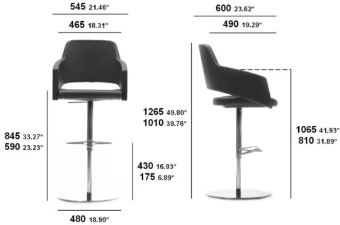 Very comfortable major higher back bar stool dimensions