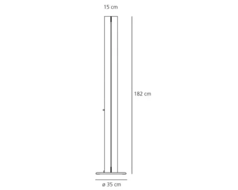 Megaron is a compact floor standing designer uplighter