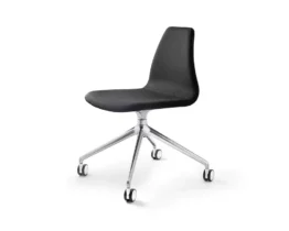 fantastic home office chair without arms in black fabric