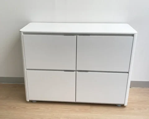 High quality white lacquered designer sideboard