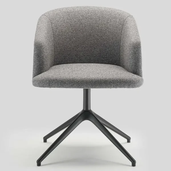Grey fabric tub style meeting room chair