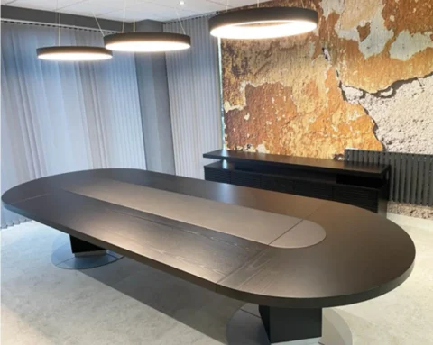 Luxury boardroom table in wood to seat 12 people