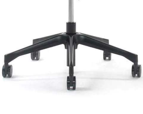 High quality office chairs with a black 5 star base and castors