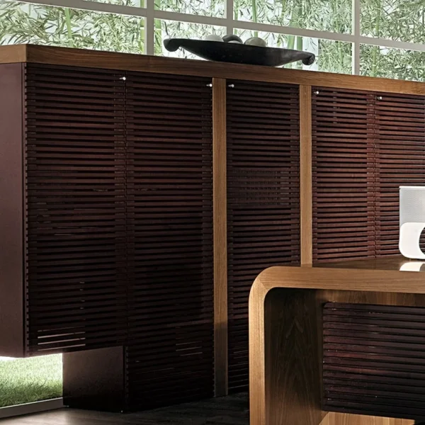 Executive sideboards and taller cupboards in Walnut