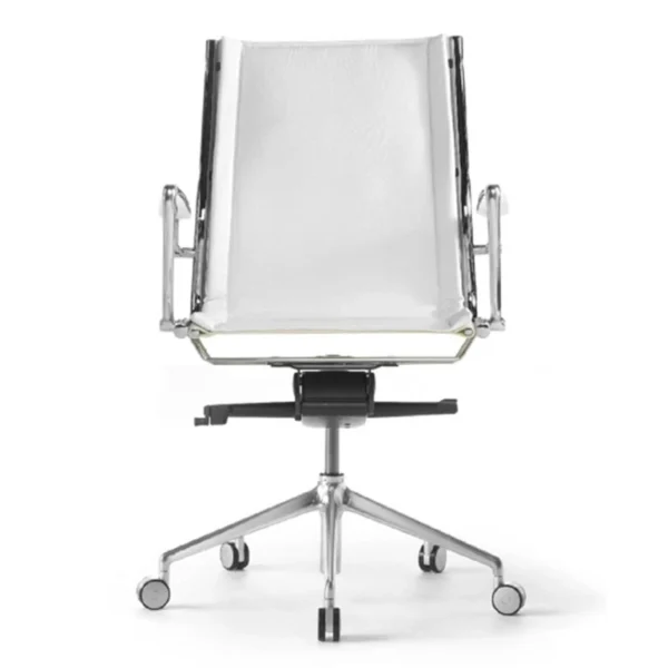 High Quality White Leather Home Office Desk Chair