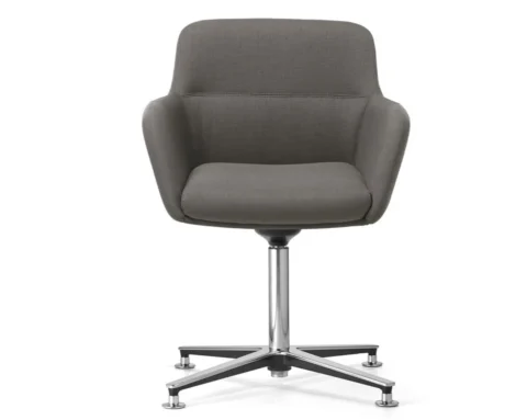 High quality tub chair on a swivel base for boardrooms