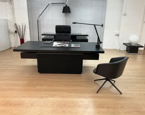 Fantastic high-end executive office furniture set in black ash wood