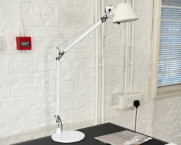 the classic tolomeo adjustable desk lamp in white